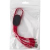 Chargeur à induction double  en bambou personnalisé - Idris Matières : nylon Couleurs : blanc accessoire événementiel unique