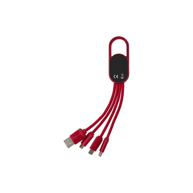 Chargeur à induction double  en bambou personnalisé - Idris Matières : nylon Couleurs : noir impression haute définition