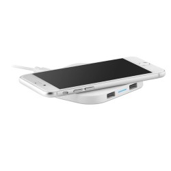 Chargeur sans fil personnalisé 4000 mAh UNIPAD Matières : ABS Couleurs : blanc impression haute définition