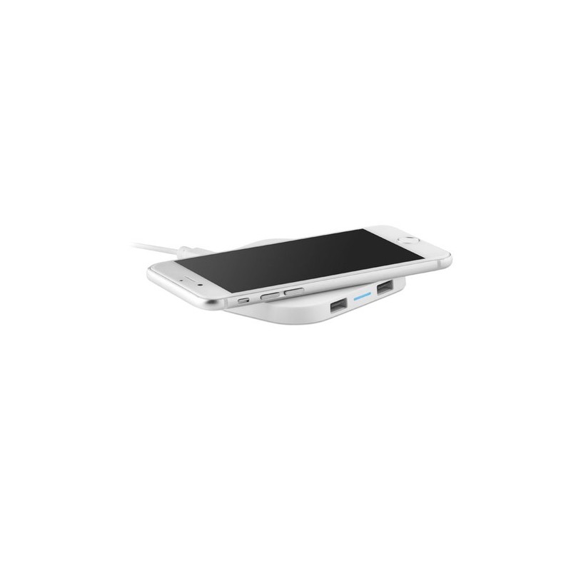 Chargeur sans fil personnalisé 4000 mAh UNIPAD Matières : ABS Couleurs : blanc impression haute définition