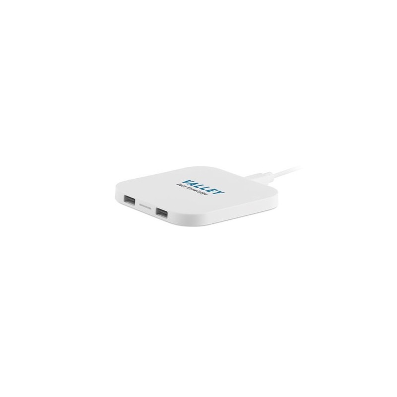 Chargeur sans fil personnalisé 4000 mAh UNIPAD Matières : ABS Couleurs : blanc livraison express 24h 48h