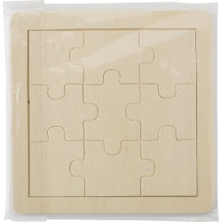 Puzzle en bois  de 9 pièces - Alvaro Matières : bois Couleurs : bois cadeau entreprise pas cher