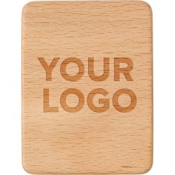 Support en bois d'hévéa personnalisé pour téléphone - Nyla Matières : bois Couleurs : brun 2