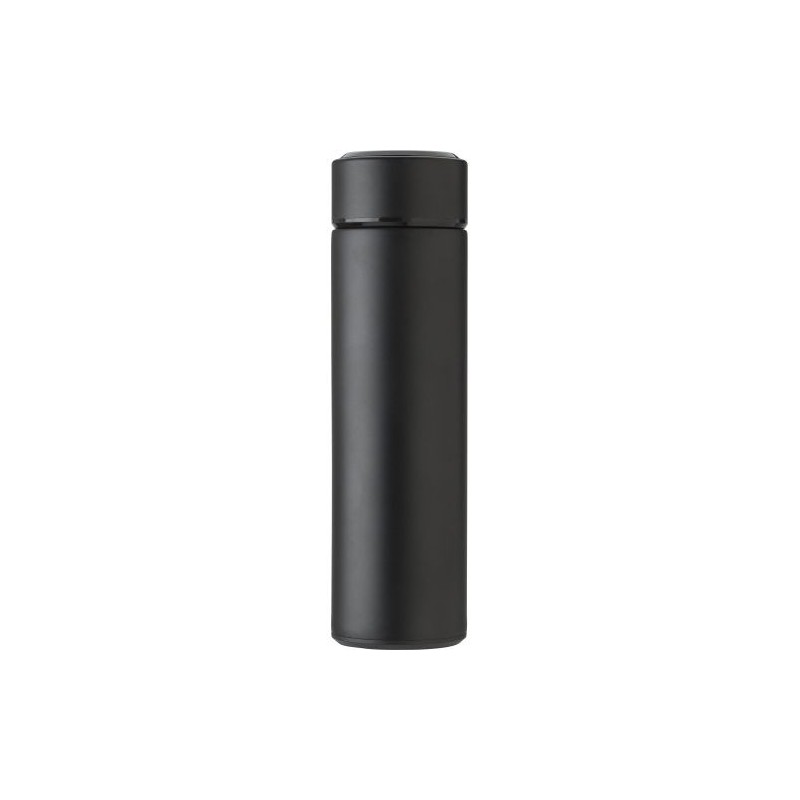 Bouteille isotherme  en acier inoxydable de 450 ml Fatima Matières : métal Couleurs : noir