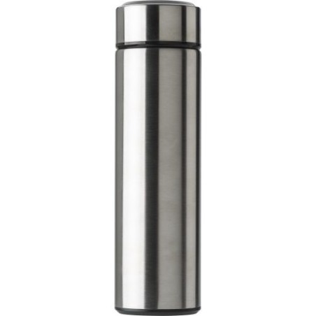 Bouteille isotherme  en acier inoxydable de 450 ml Fatima Matières : métal Couleurs : noir cadeau entreprise pas cher