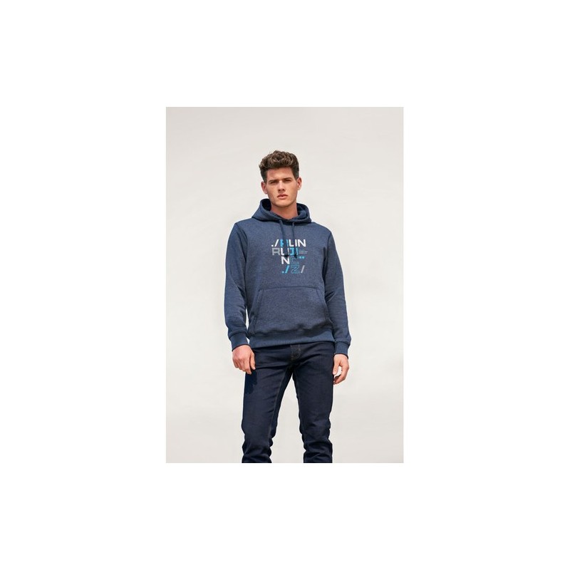 Sweat Capuche Éco-responsable Personnalisable 280 - Spencer Taille textile : XL Couleurs : french navy personnalisation rapide e