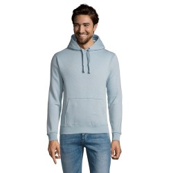 Sweat Capuche Éco-responsable Personnalisable 280 - Spencer Taille textile : M Couleurs : bleu crémeux personnalisation rapide e