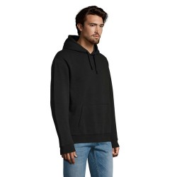 Sweat Capuche Éco-responsable Personnalisable 280 - Spencer Taille textile : 3XL Couleurs : noir goodies publicitaire durable