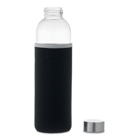 Bouteille en verre  750ml personnalisée UTAH LARGE Matières : verre Couleurs : noir impression haute définition