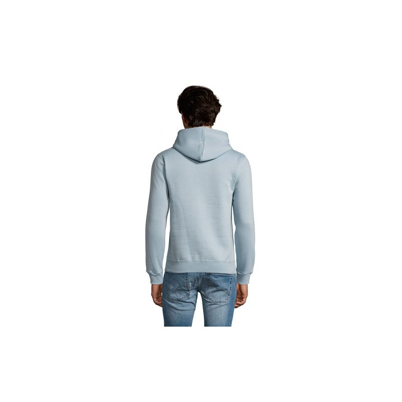 Sweat Capuche Éco-responsable Personnalisable 280 - Spencer Taille textile : XL Couleurs : bleu crémeux cadeau entreprise pas ch