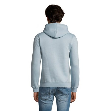 Sweat Capuche Éco-responsable Personnalisable 280 - Spencer Taille textile : XL Couleurs : bleu crémeux cadeau entreprise pas ch