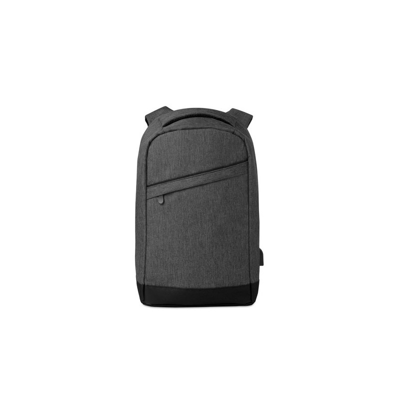 Sac à dos antivol personnalisé pour les pros pas cher - BERLIN Matières : PET Couleurs : noir