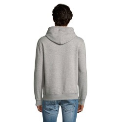 Sweat Capuche Éco-responsable Personnalisable 280 - Spencer Taille textile : S Couleurs : gris chiné cadeau client original