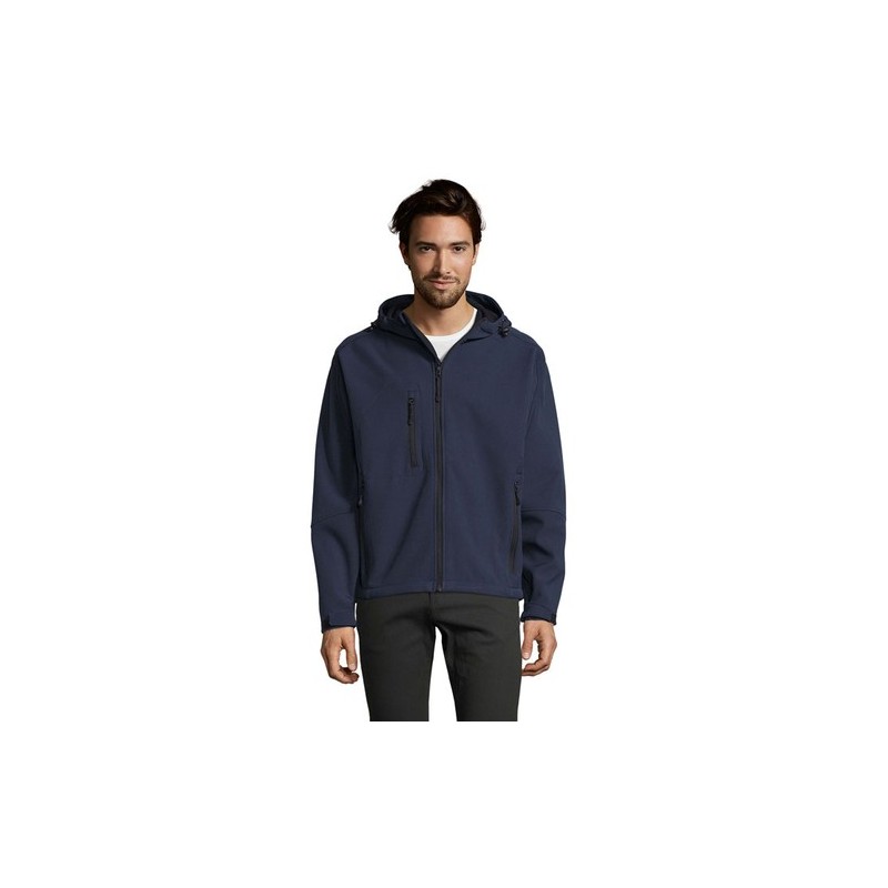 Veste Softshell Éco-responsable et Pratique 340g Personnalisée - REPLAY Men Taille textile : XL Couleurs : french navy impressio