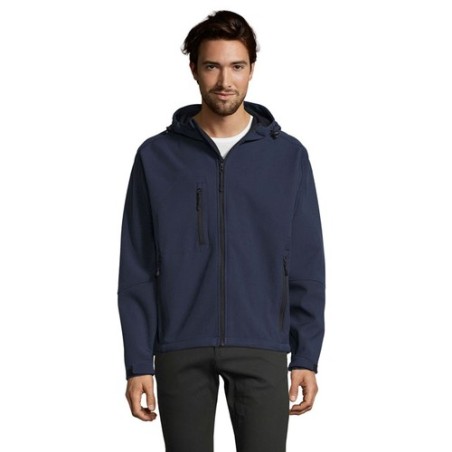 Veste Softshell Éco-responsable et Pratique 340g Personnalisée - REPLAY Men Taille textile : XL Couleurs : french navy impressio