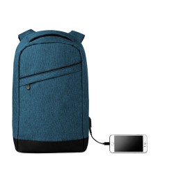 Sac à dos antivol personnalisé pour les pros pas cher - BERLIN Matières : PET Couleurs : bleu goodies publicitaire événementiel