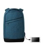 Sac à dos antivol personnalisé pour les pros pas cher - BERLIN Matières : PET Couleurs : bleu goodies publicitaire événementiel