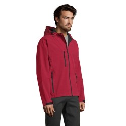 Veste Softshell Éco-responsable et Pratique 340g Personnalisée - REPLAY Men Taille textile : XXL Couleurs : rouge piment cadeau 