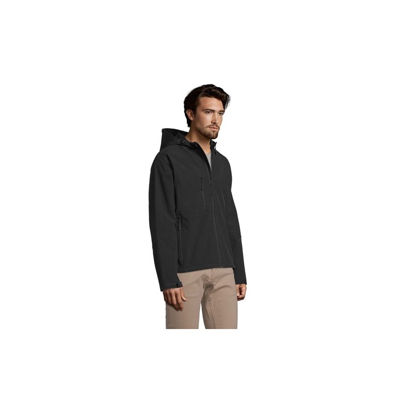 Veste Softshell Éco-responsable et Pratique 340g Personnalisée - REPLAY Men Taille textile : XL Couleurs : noir goodies entrepri