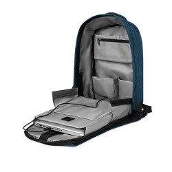 Sac à dos antivol personnalisé pour les pros pas cher - BERLIN Matières : PET Couleurs : bleu accessoire événementiel unique
