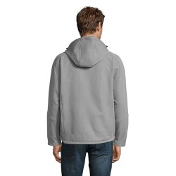 Veste Softshell Éco-responsable et Pratique 340g Personnalisée - REPLAY Men Taille textile : L Couleurs : gris chiné objet promo