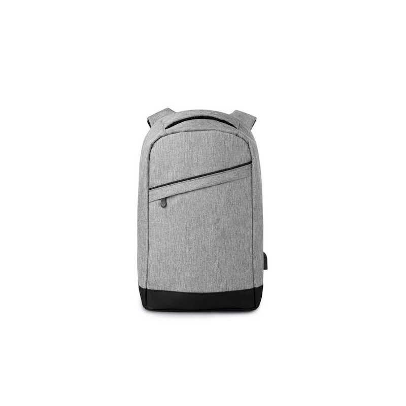 Sac à dos antivol personnalisé pour les pros pas cher - BERLIN Matières : PET Couleurs : gris cadeau entreprise pas cher