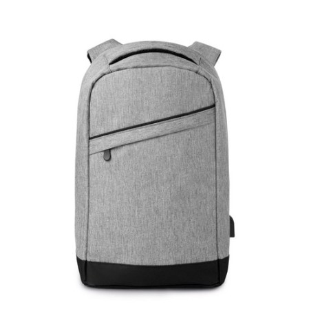 Sac à dos antivol personnalisé pour les pros pas cher - BERLIN Matières : PET Couleurs : gris cadeau entreprise pas cher