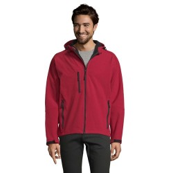 Veste Softshell Éco-responsable et Pratique 340g Personnalisée - REPLAY Men Taille textile : M Couleurs : rouge piment goodies p
