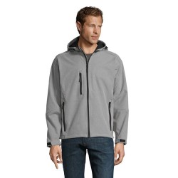 Veste Softshell Éco-responsable et Pratique 340g Personnalisée - REPLAY Men Taille textile : XS Couleurs : gris chiné marquage l