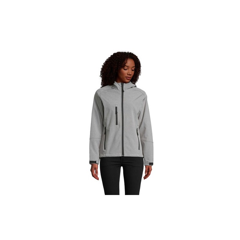 Veste Softshell Élégante et Performante Pas Cher - REPLAY Femme 340 Taille textile : S Couleurs : gris chiné
