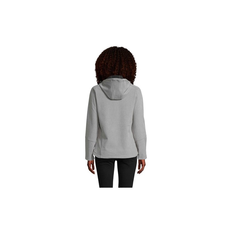 Veste Softshell Élégante et Performante Pas Cher - REPLAY Femme 340 Taille textile : S Couleurs : gris chiné personnalisable ave