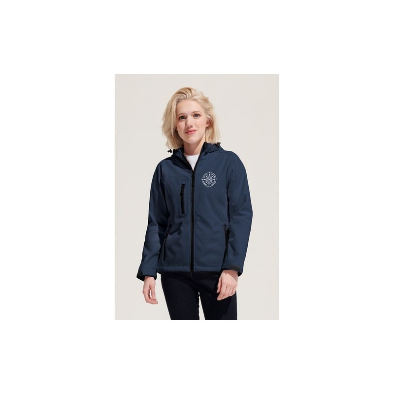 Veste Softshell Élégante et Performante Pas Cher - REPLAY Femme 340 Taille textile : S Couleurs : gris chiné personnalisation ra