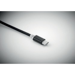 Porte-clés Pratique Personnalisé Chargeur USB 3 Types RIZO Matières : PVC Couleurs : noir goodies publicitaire événementiel