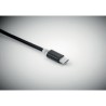 Porte-clés Pratique Personnalisé Chargeur USB 3 Types RIZO Matières : PVC Couleurs : noir goodies publicitaire événementiel