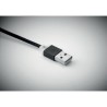 Porte-clés Pratique Personnalisé Chargeur USB 3 Types RIZO Matières : PVC Couleurs : noir livraison express 24h 48h