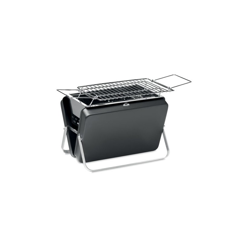 Barbecue portable personnalisable avec support - BBQ TO GO Matières : acier inoxydable Couleurs : noir