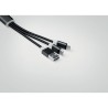 Porte-clés Pratique Personnalisé Chargeur USB 3 Types RIZO Matières : PVC Couleurs : noir cadeau client original