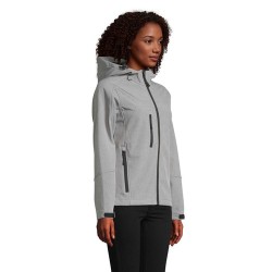 Veste Softshell Élégante et Performante Pas Cher - REPLAY Femme 340 Taille textile : XXL Couleurs : gris chiné cadeau client ori