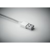 Porte-clés Pratique Personnalisé Chargeur USB 3 Types RIZO Matières : PVC Couleurs : argenté cadeau collaborateur premium