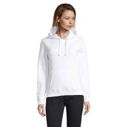 Sweat-shirt Femme Personnalisé à Capuche - Spencer Taille textile : M Couleurs : blanc cadeau collaborateur premium