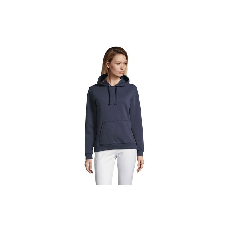 Sweat-shirt Femme Personnalisé à Capuche - Spencer Taille textile : M Couleurs : french navy goodies entreprise design