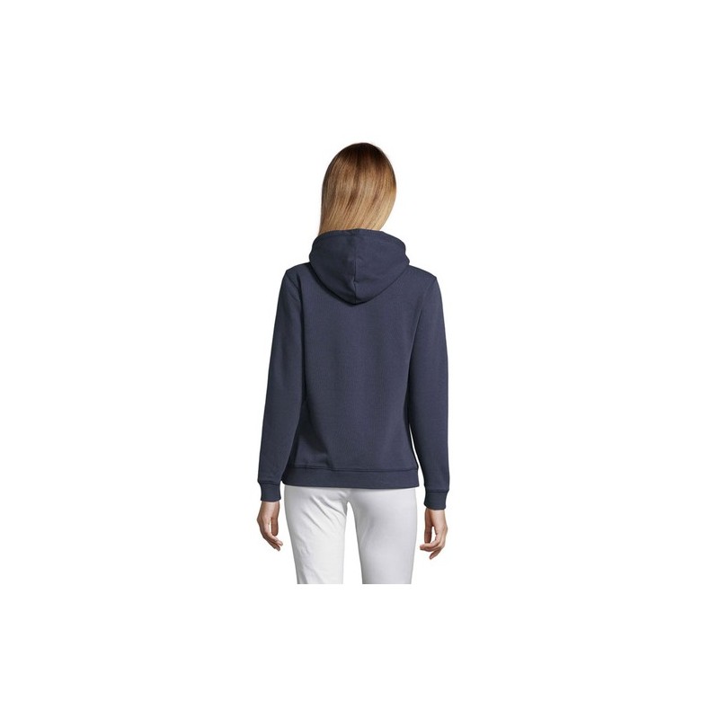 Sweat-shirt Femme Personnalisé à Capuche - Spencer Taille textile : M Couleurs : french navy personnalisation rapide en France