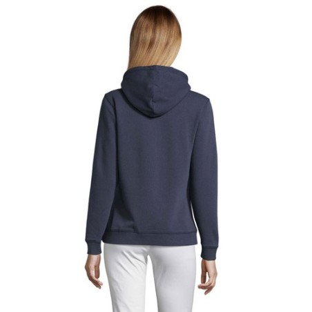 Sweat-shirt Femme Personnalisé à Capuche - Spencer Taille textile : M Couleurs : french navy personnalisation rapide en France