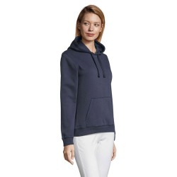 Sweat-shirt Femme Personnalisé à Capuche - Spencer Taille textile : XS Couleurs : french navy objet promotionnel éco-responsable