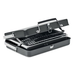 Barbecue portable personnalisable avec support - BBQ TO GO Matières : acier inoxydable Couleurs : noir 2