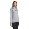 Sweat-shirt Femme Personnalisé à Capuche - Spencer Taille textile : L Couleurs : gris chiné cadeau client original