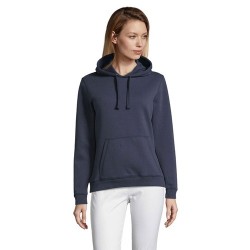 Sweat-shirt Femme Personnalisé à Capuche - Spencer Taille textile : L Couleurs : french navy livraison express 24h 48h