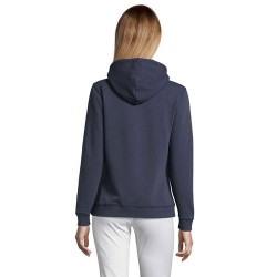 Sweat-shirt Femme Personnalisé à Capuche - Spencer Taille textile : L Couleurs : french navy personnalisable avec votre logo