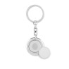Porte-clés personnalisés avec jeton aimanté FLAT RING Matières : acier inoxydable Couleurs : argenté brillant