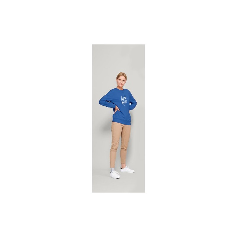 Sweat Unisexe Personnalisé en Coton Bio et Polyester Recyclé 280 - COMET Matières : coton biologique Taille textile : XS Couleur